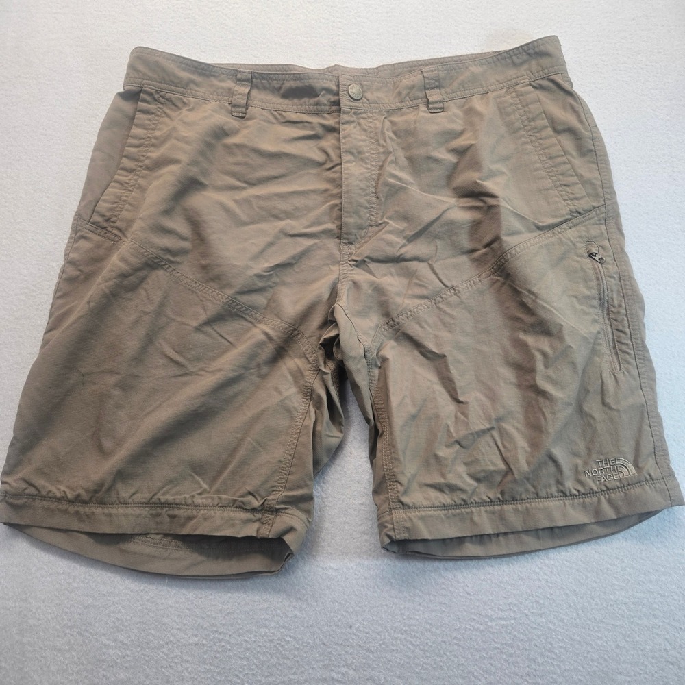 The North Face Mens Brown Nylon Hiking Cargo Shorts Sz 40 Utility Trail Outdoor
